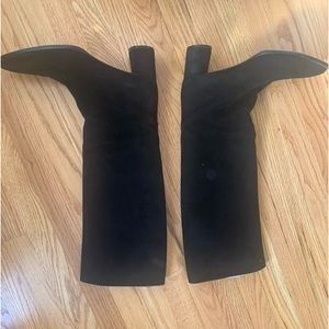 Walter Steiger black suede boots